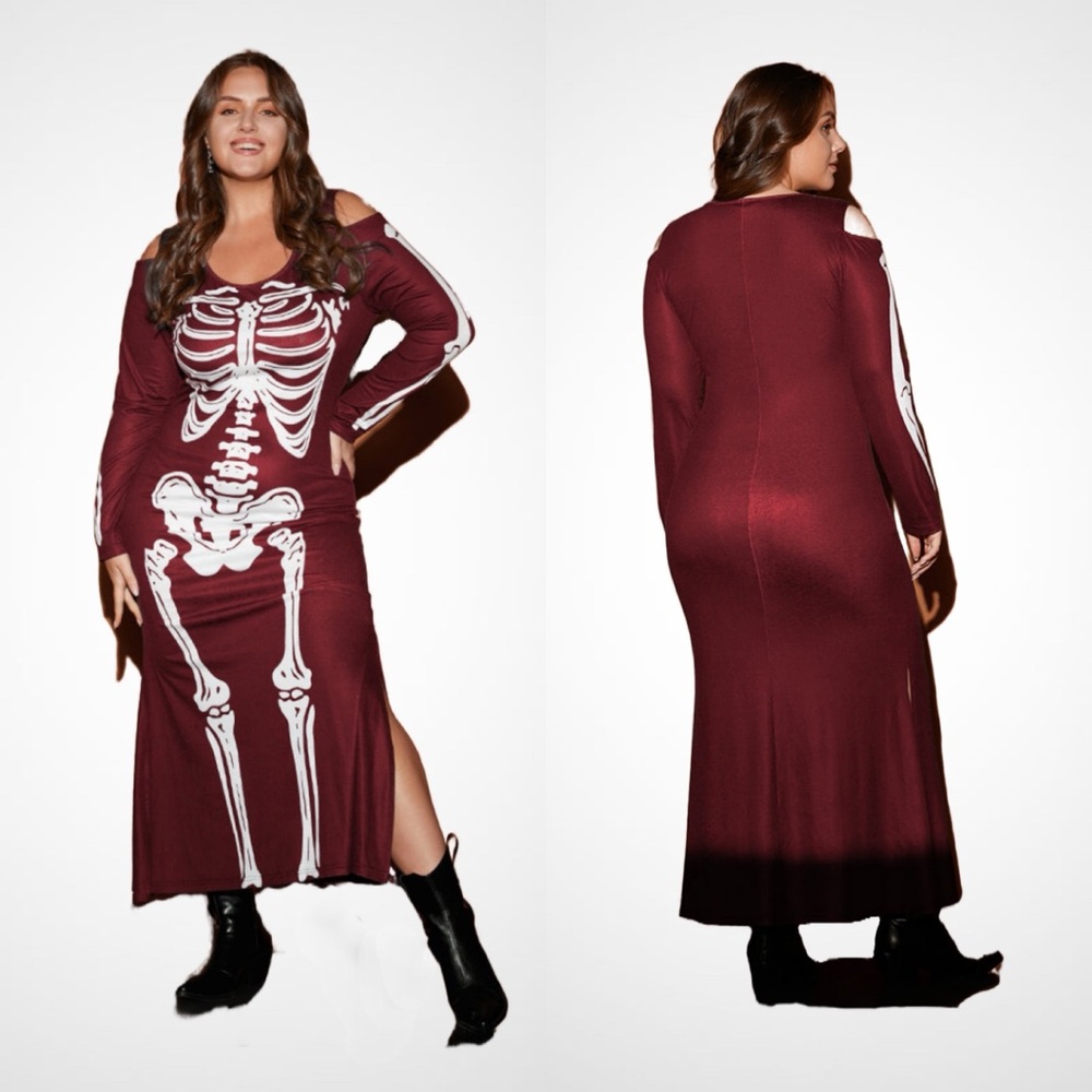 Skeleton Print Dress